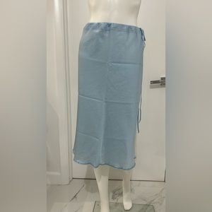 Brazeau Tricot Adjustable Light Blue Skirt Size US 2